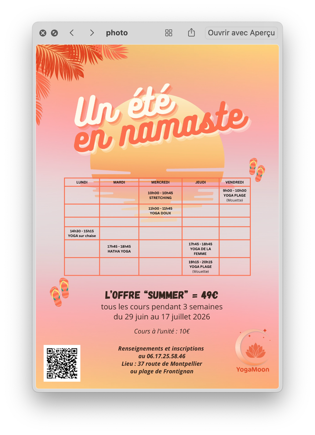 Un été en Namaste — l'offre Summer à 49€ !