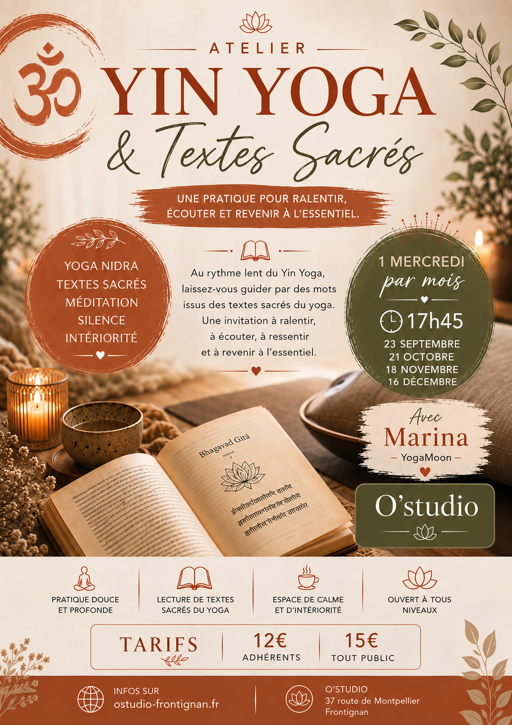 Yin yoga & lecture de textes sacrés