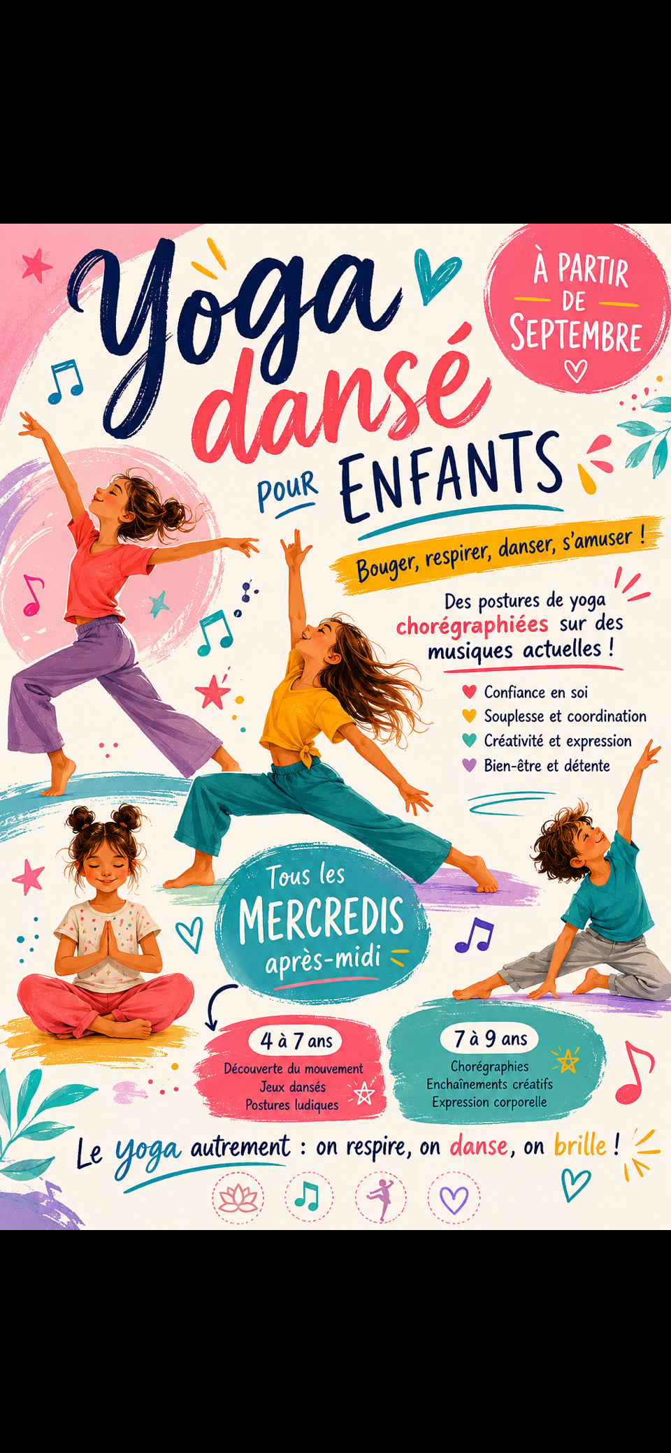 Yoga Dansé pour Enfants — tous les mercredis dès septembre !