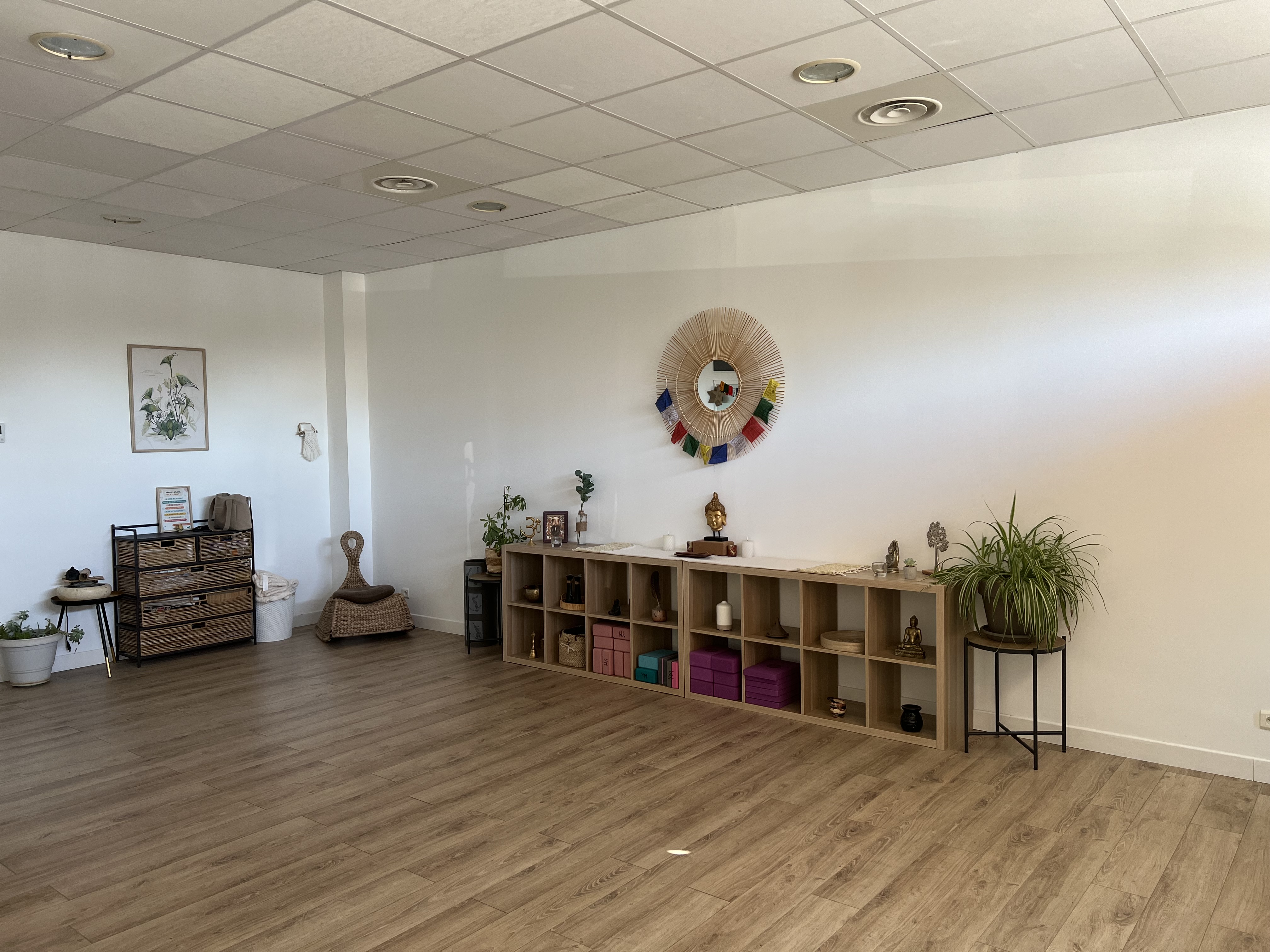 Coin détente et méditation du studio