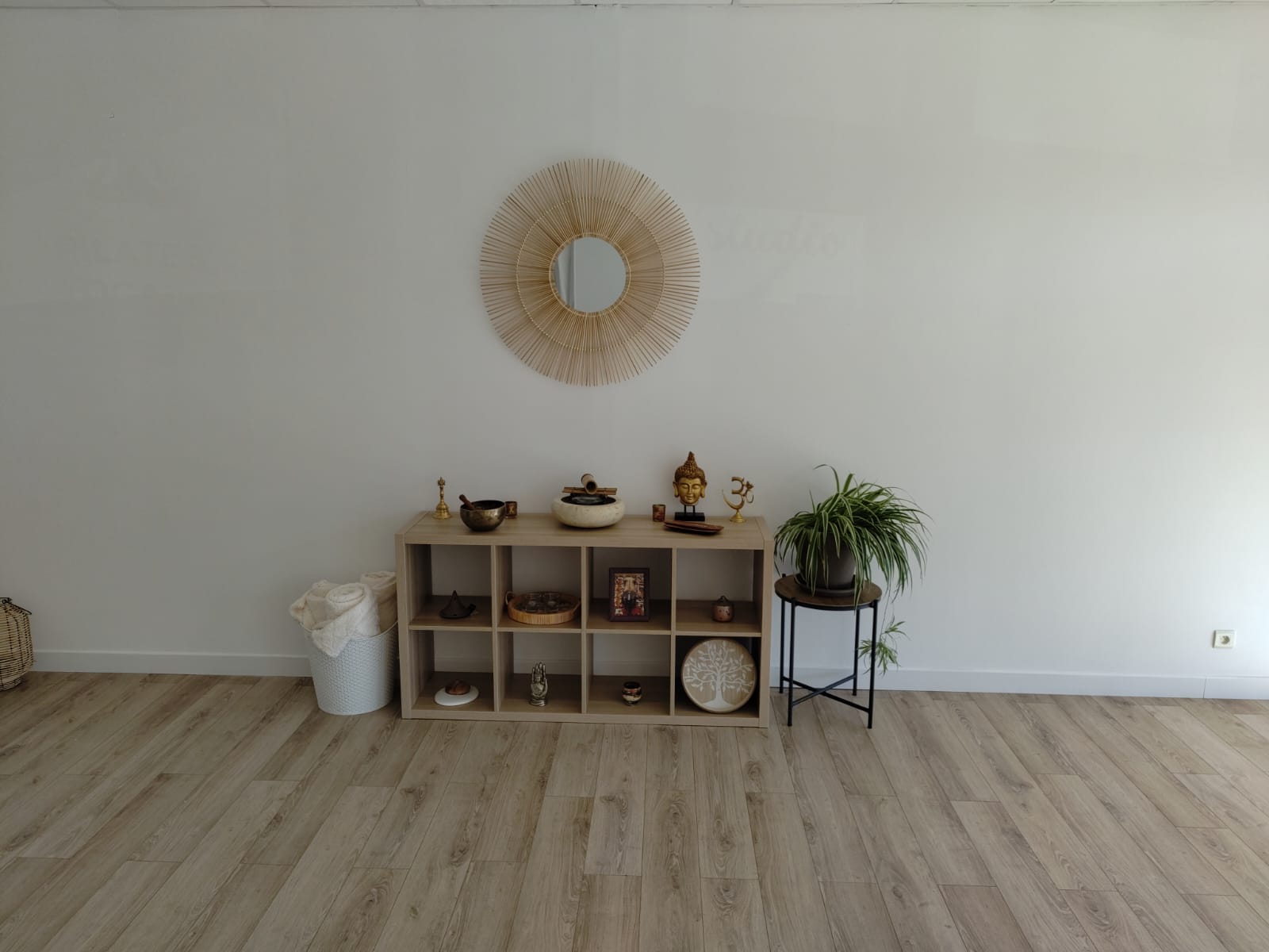 Espace méditation et décoration zen du studio